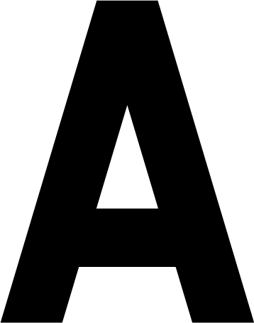 Preview of the letter A